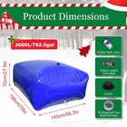 792 Gallon Collapsible Water Reservoir Storage Tank Pvc Water Bladder Container