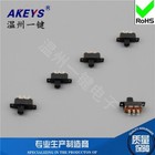 10pcs Ss-22f25 G5 2p2t Double Row Vertical 6pin Sliding Power Switch 23x7 5mm