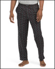 Calvin Klein Fleece Pajama Lounge Sleep Pants Medium Black Allover Logo Msrp 42