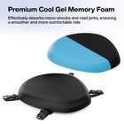 Waterproof Foam Seat Cushion  Absorbs Micro-shocks Fit For All Motorbikes  Black