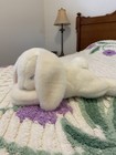 1980s Eden Toys Plush Bunny Rabbit Sleeping 13  Stuffed Animal Vintage - Rare