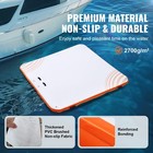 Uimoso Inflatable Floating Dock 7x7ft Inflatable Dock Platform Mat With Ladder