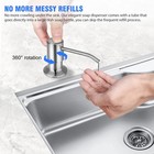 1 2pack 360   Stainless Steel Kitchen Sink Liquid Soap Dispenser Pump Bottle Tube