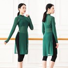 Women Dance Top Split Ballet Dancewear Costume Ballroom Practice Elegant