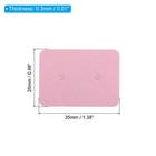 Earring Display Cards  500pcs Paper Earring Holder Rectangle Style 2  Rose Red