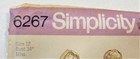 Simplicity 6267 Sewing Pattern Misses  Dress Sz  12 Uncut Vintage