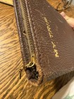 Vintage National Blank Book Co   my Trip  Leather Zip Journal Travel Diary Blank