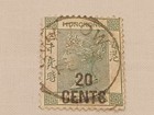 1819 - Hong Kong Queen Victoria 20   On 30     no Handstamps    fine-used 