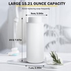 Glass Soap Dispenser With Pump refillable Lotion  White Lotion 