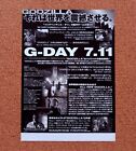 Godzilla 1998 Movie Flyer Chirahi Mini Poster Japanese Tracking