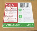 New Square D Home250spa Homeline 50a Enclosed Main Breaker 2 Poles Ground Fault 