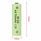 25pcs Aa Rechargeable Batteries Nicd 700mah 1 2v Garden Solar Ni-cd Led Light