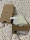 Nib      Ugg Australia Dakota Black Sheepskin Moccasin Slippers 5612 Suede Sz 7
