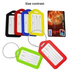 10x Black Luggage Tags For Suitcases Travel Bag Tag Suitcase Baggage Name Label