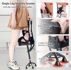 Knee Crutch  Hands Free Knee Crutch  Walking Aid For Below Knee Injuries  Adjust