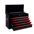 24  Portable Tool Box With 9 Drawers Top Storage Tray  Lockable Metal Tool Chest