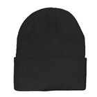 Long Beanie Knit Hat Winter Warm Skull Cap Cuffed Plain Solid Unisex Men Women