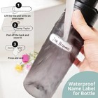 Waterproof Name Labels For Bottles - 240 Self-laminating Name Sticker With Pe   