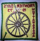 Nottawasaga Frontier Days Patch Canadian Boy Scouts 1973 Embroidered Badge Vtg 