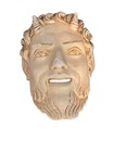 Pair Vintage Pan And Syrinx Plaster Cast Masks Wall Decor   Rare Collectible Mcm