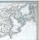 1835 Bradford Map Japan Nippo Yedo China Pekin Taiwan Korea Macao Canton Asia