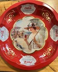 Vintage 1993 Coca-cola Metal Decorative Bowl   Deep Tray Set  x 2  10 5    X 2   