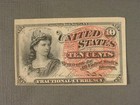 1863 Us Ten Cents 10c Fractional Currency Fr1261 American Bank Note Co  Ny