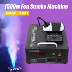 3in1 Vertical Spray Smoke Fog Machine 24 Led 1500w Dmx512 Rgb   Wireless Remote
