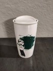 Starbucks 2015 Boy Fingerpainting Dot Ceramic Tumbler Cup Coffee Mug W lid 12oz