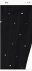 Dolche Gabbana Black Lined Girls Pants With Stripes And Crystals  New  Size 9 10
