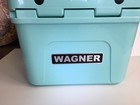Personalized Name Tag On Your Yeti Cooler Black   Brush Chrome Vinyl Accessory 