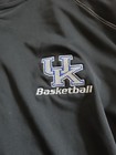 Nike Dri Fit University Of Kentucky Basketball 1 4 Zip Pullover Sz Large Black 