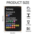 Subway Sign  12 X 8 Inches New York Street Signs  Vintage New York City Subwa   