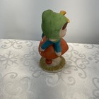 Pixie Elf Figurine On Mushroom 5 5  Hand-painted Collectible Home Decor