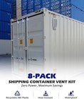 8pack Shipping Container Vent For Preventing Condensation And Excessive Heat