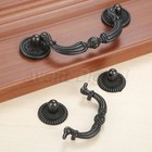 1pc Vintage Cabinet Knob Handle Antique Black Kitchen Drawer Door Wardrobe Pull