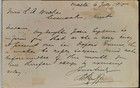  mlt-805  Malta 1910 Postalcard Stamp Sg39 In German Postkarte Posted Touk Rare