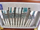 44 Piece Vintage Silver Plate Canteen Cutlery Set 6 Settings Kings Pattern Epns