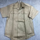 Vintage Us Army Military Shirt Size Medium 8405-292-9383 Short Sleeve