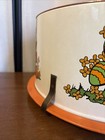 Vintage Brilliant Cleveland Ohio 1970s Mushroom Tin Snap Together Cake Carrier