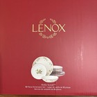 Lenox 12 Piece Christmas Dinner Set Holly Scroll Berry Red Trim Plates Bowls