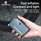 Rockbros Bicycle Electric Inflator Air Pump Mini Portable 70psi 2600mah Type C
