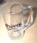 Cheers Boston Glass Round Handled Tankard Stein