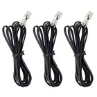 Phone Cord  6p4c Black Phone Extension Cord Cable Line Wire Rj11
