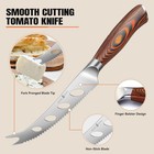 Tuo Chef Knife 5 5  Serrated Blade  High Carbon German Steel Pakkawood Handle 