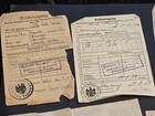 Third Reich Era German Lot Of Documents Letters   Paper Items From The Same Man