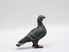 Antique Austrian Vienna Cold Painted Bronze Figure Of Dark Blue Papo Pigeon