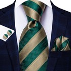 Men   s Tie Set With Cufflinks Pocket Square Formal Wedding Business Gift