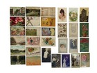 Lot Of 30 Antique Postcards 1907-1908 One two Cents Stamps Vintage People  4