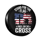 Spare Tire Cover Spare Tire Covers Weatherproof   15 Inch American Flag